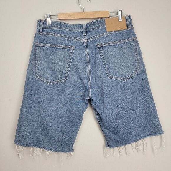 Rag & Bone Womens Rosa Mid Rise Walking Shorts Cut-off Denim Size 31 Button Fly - Picture 4 of 13